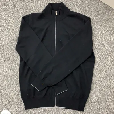 Zipped Knit Cardigan