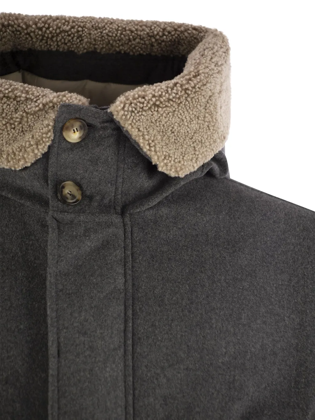 Shearling Down Coat