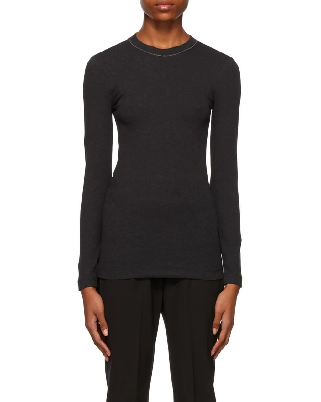 Embellished Crewneck Top