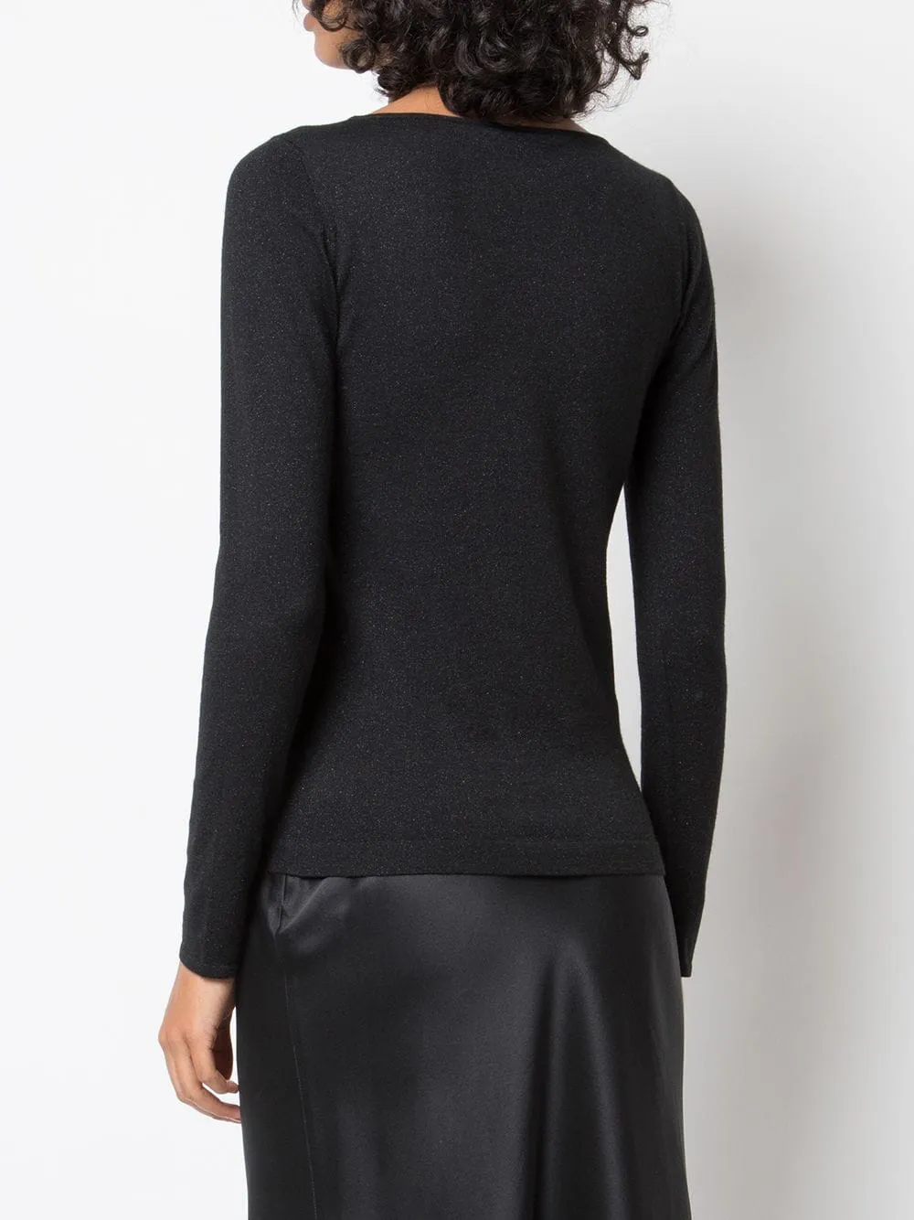 Long-Sleeved Boat Neck Jumper