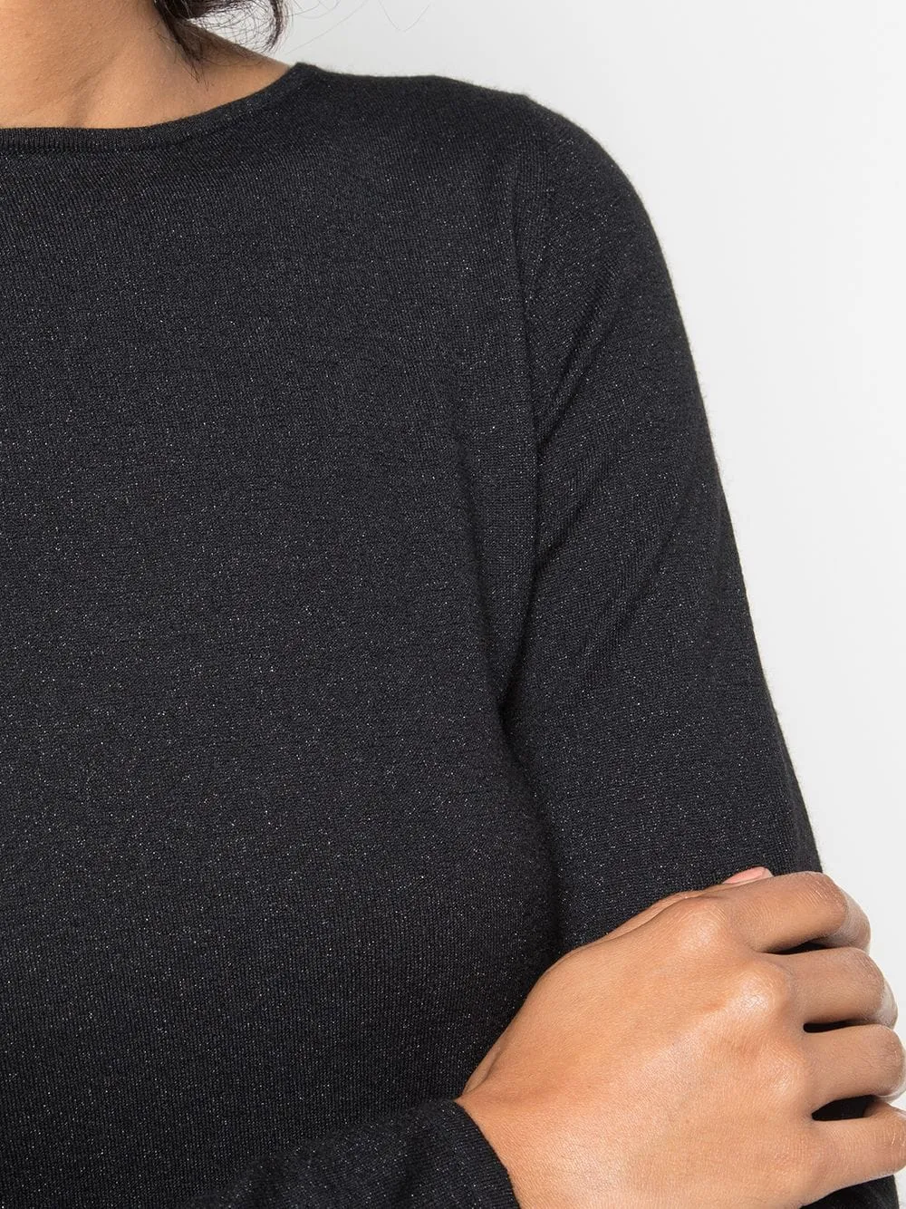 Long-Sleeved Boat Neck Jumper