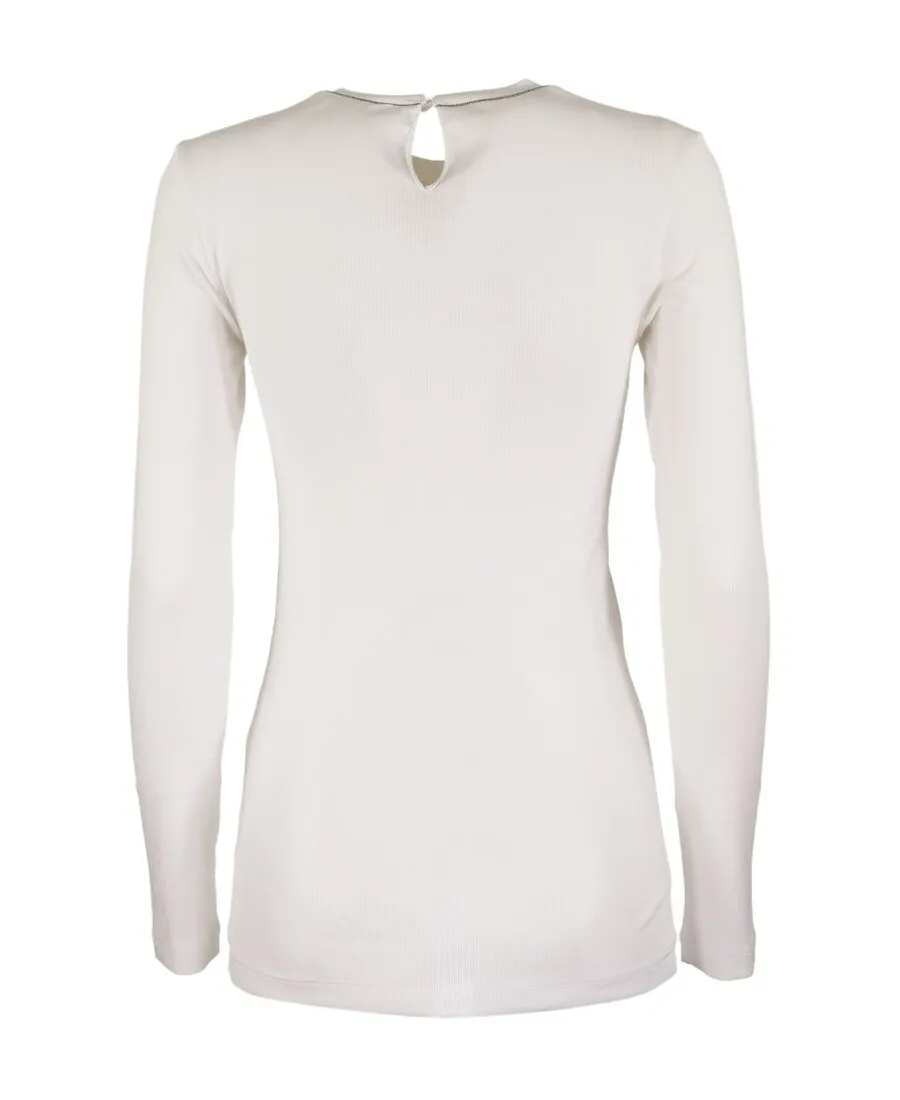 Chain-Linked Crewneck Top