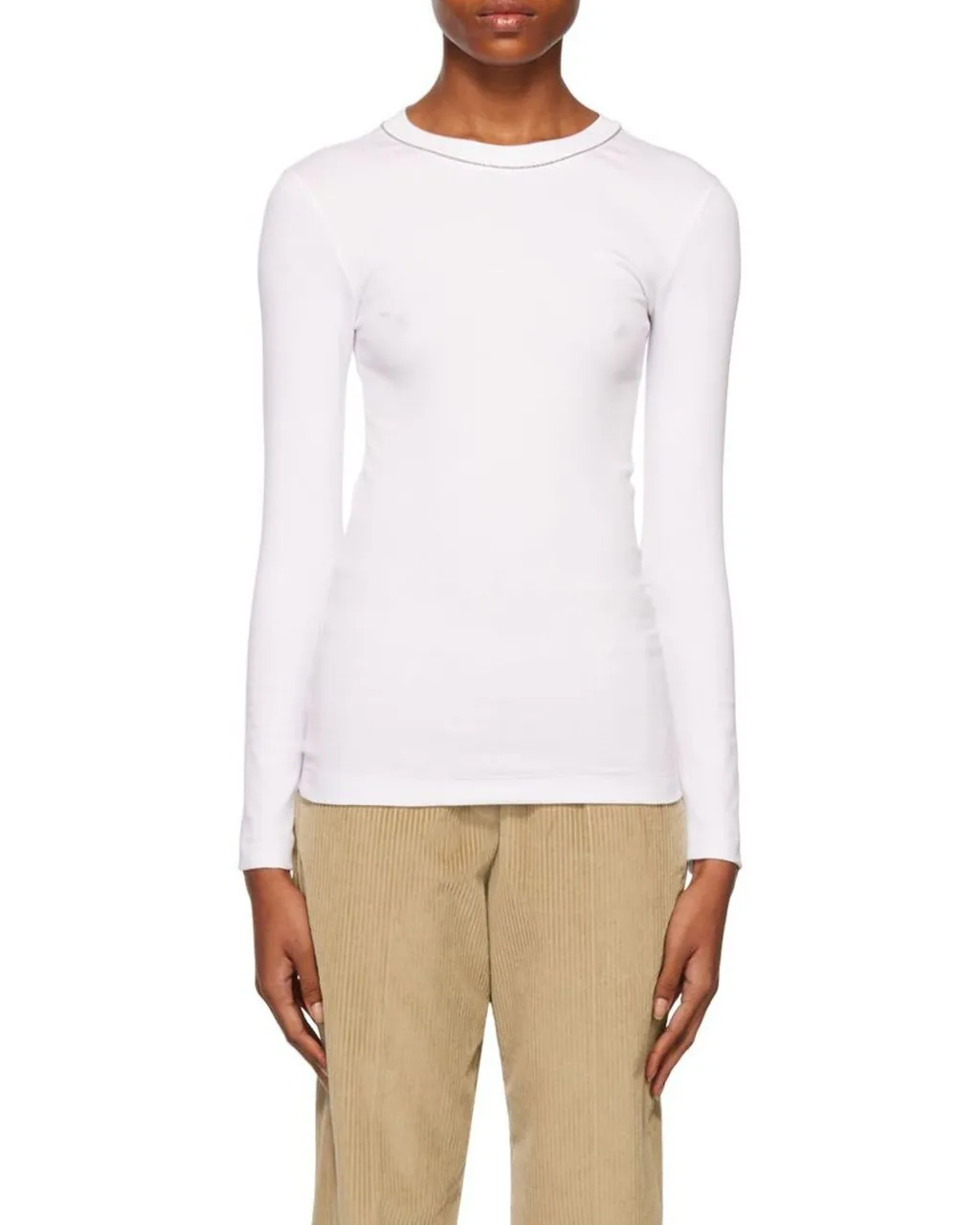 Chain-Linked Crewneck Top