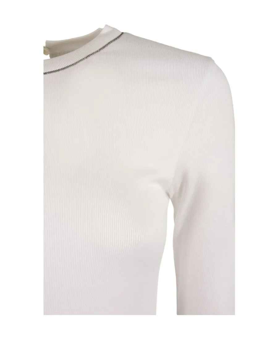 Chain-Linked Crewneck Top