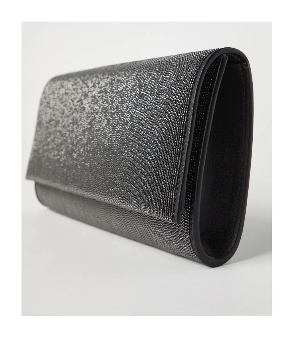 Precious Monili Chain Foldover Top Clutch Bag