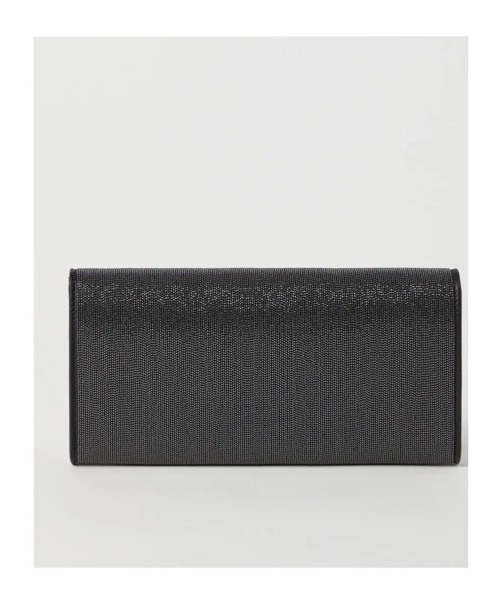 Precious Monili Chain Foldover Top Clutch Bag