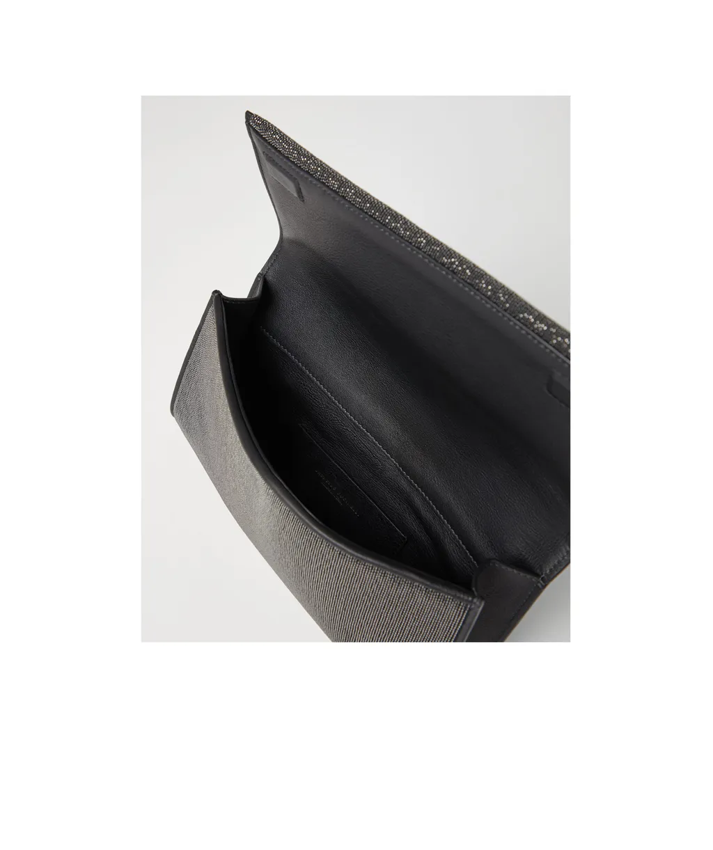 Precious Monili Chain Foldover Top Clutch Bag