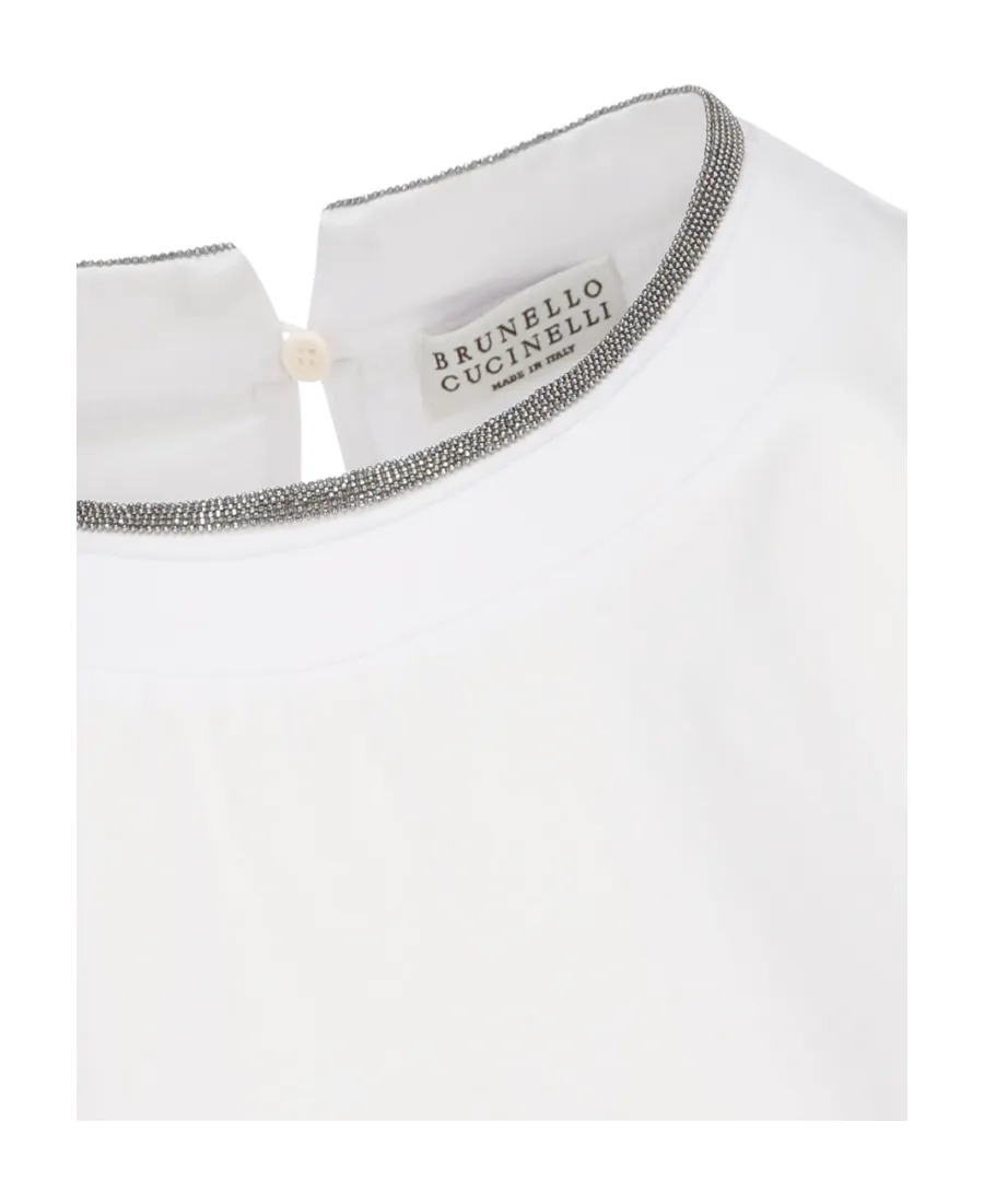 Chain-Trim Crewneck T-Shirt