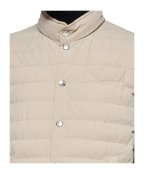 High-Neck Quilted Gilet
