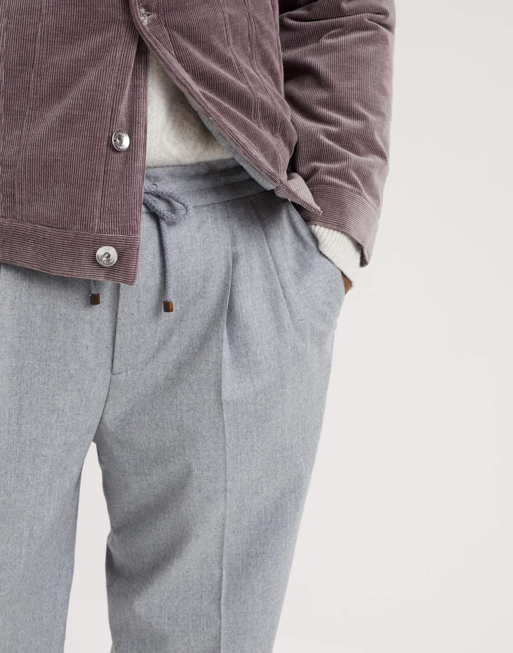 Drawstring Elastic Waist Pants