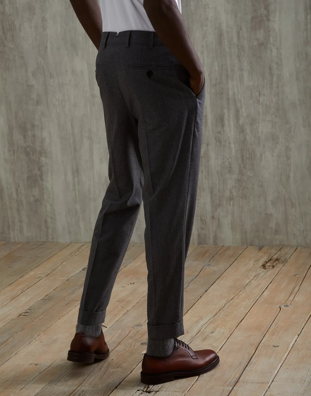 Mid-Rise Tailored Trousers
