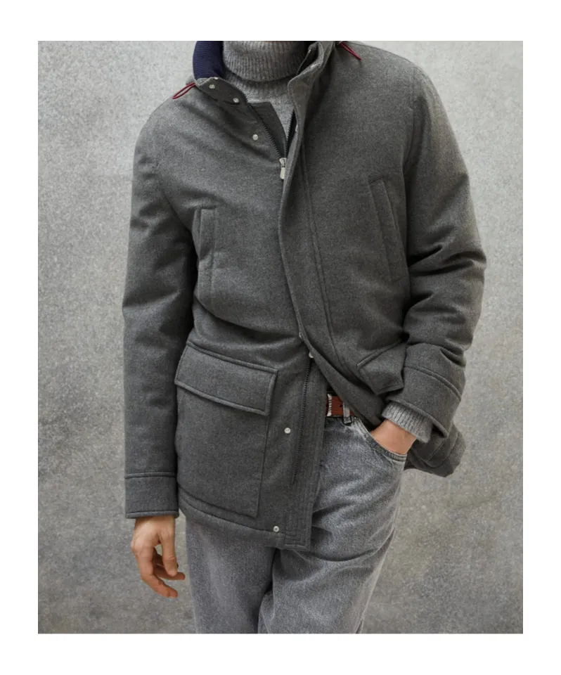 Long-Sleeved Hooded Coat