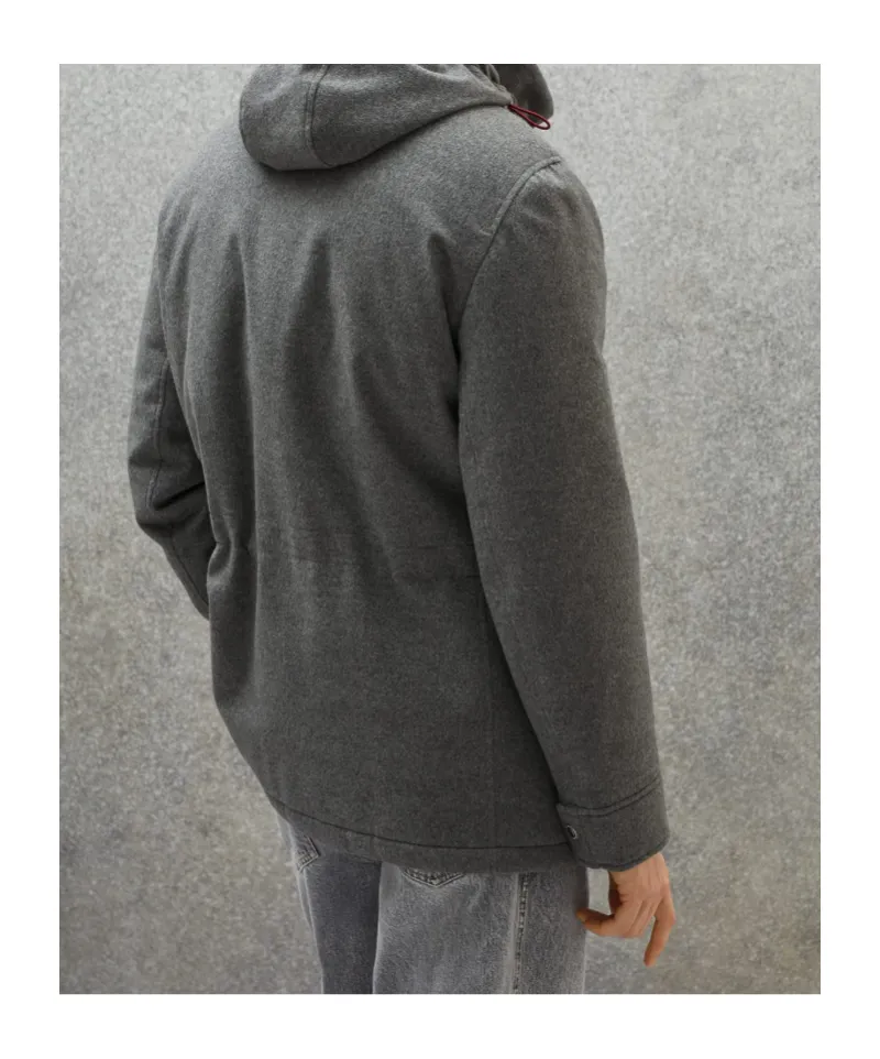 Long-Sleeved Hooded Coat