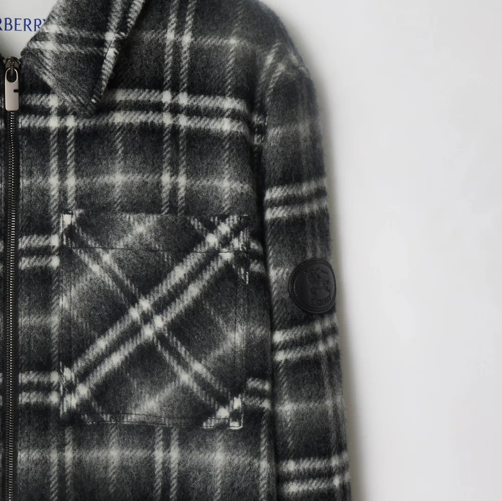 Check Wool Overshirt