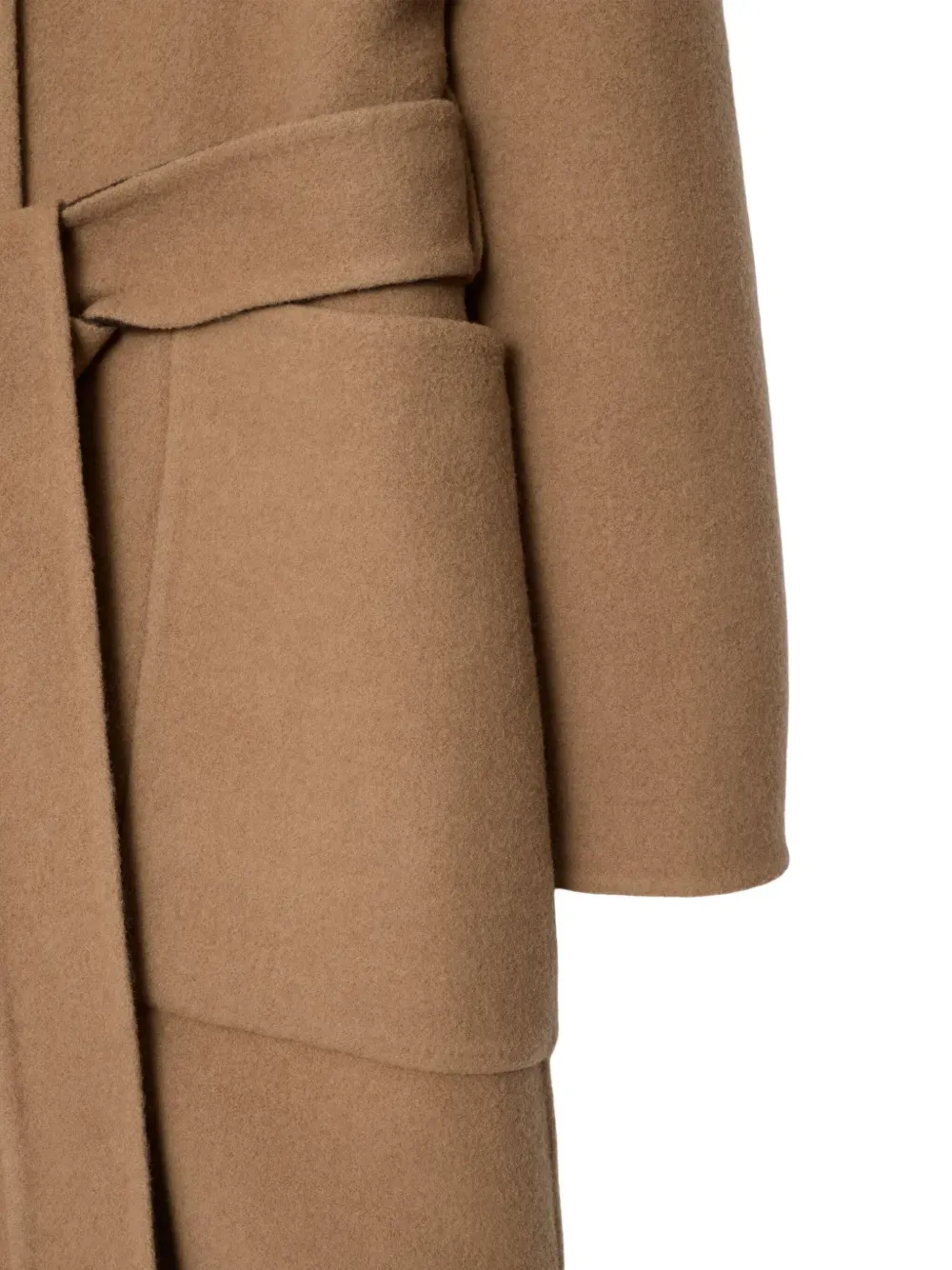 Checked Hooded Belted Reversible Coat