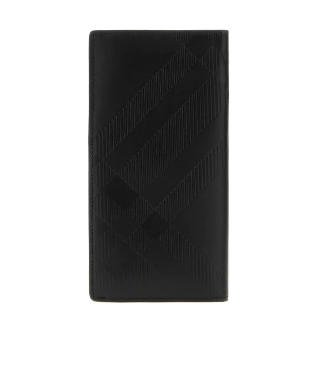 Check Pattern Bi-Fold Wallet