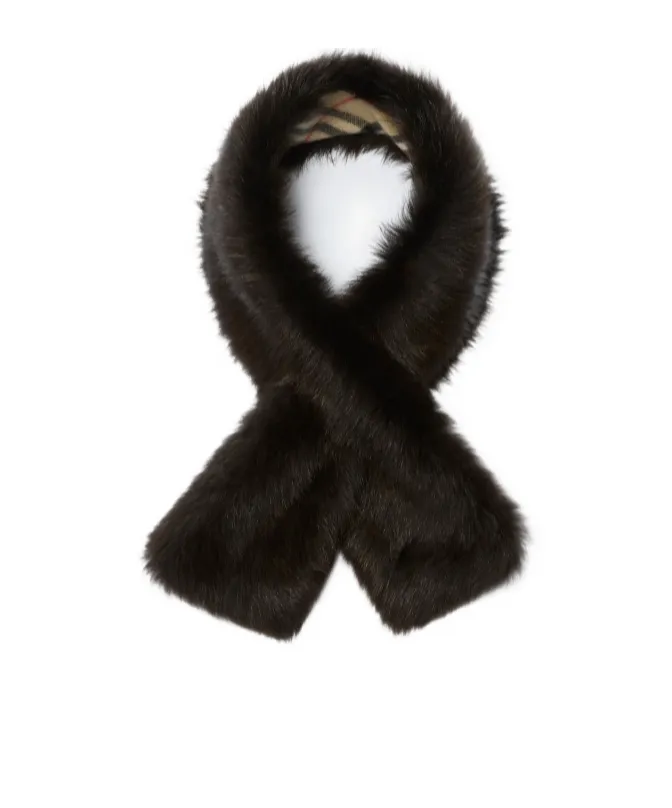 Reversible Shearling Scarf
