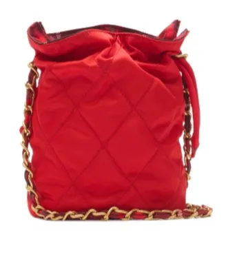 Horseshoe Quilted Mini Bucket Bag