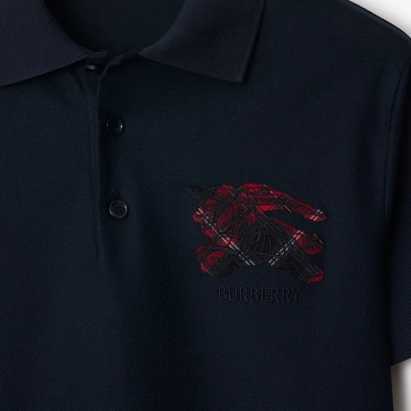 Check Cotton Polo Shirt
