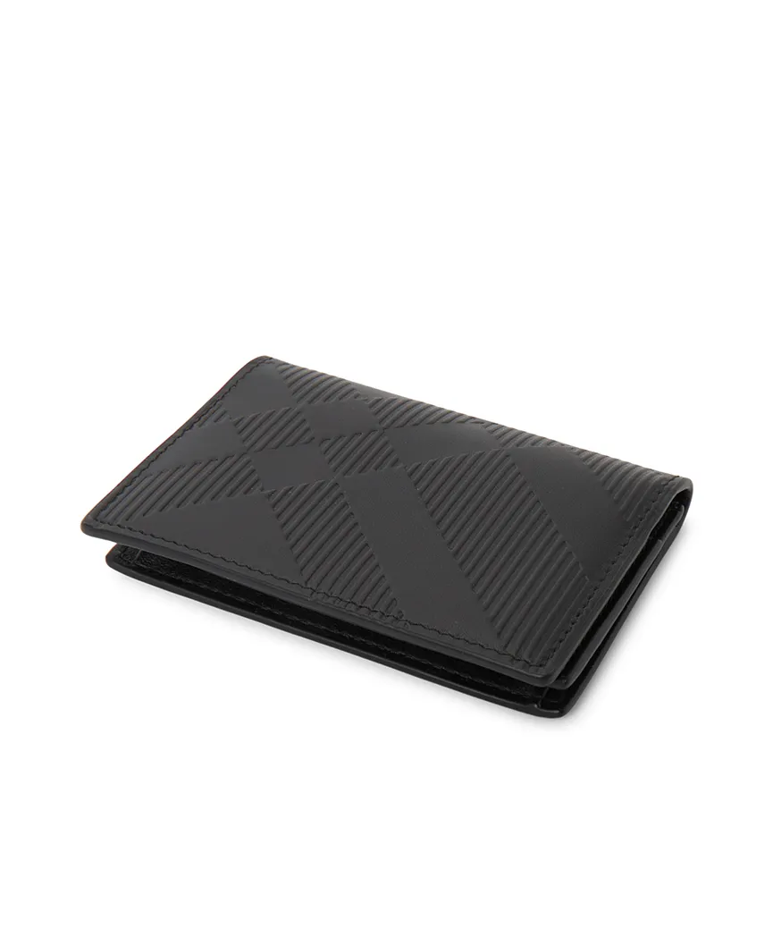 Check Pattern Bi-Fold Wallet