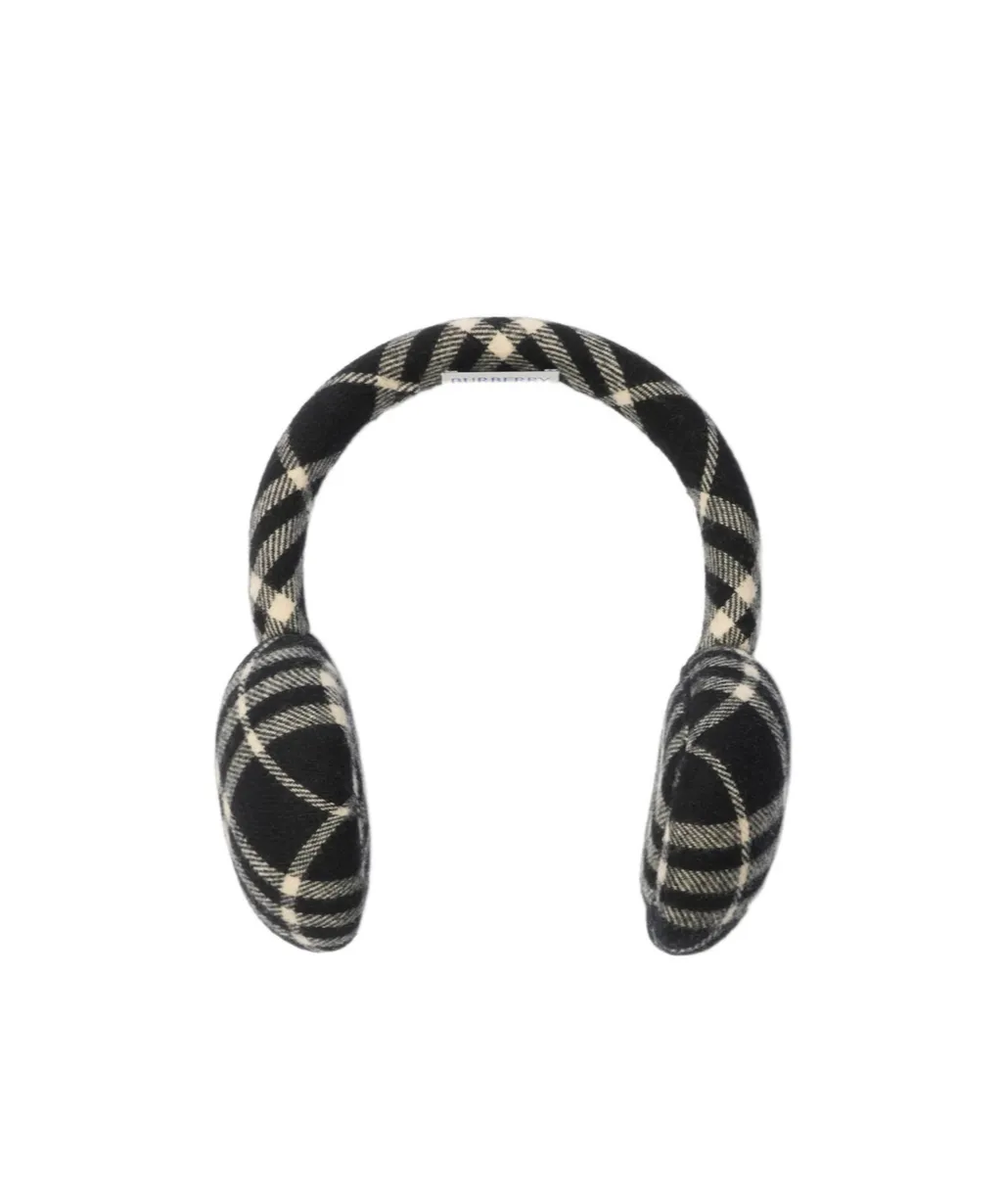 Checked Pull-On Earmuffs