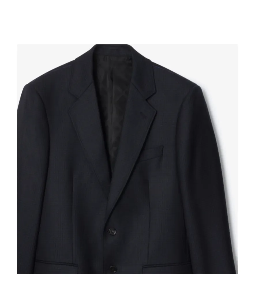 Check Wool Tailored Jacket