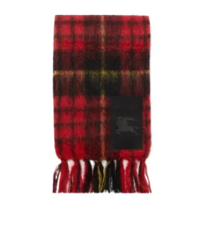 Checked Fringed-Edge Scarf, 2