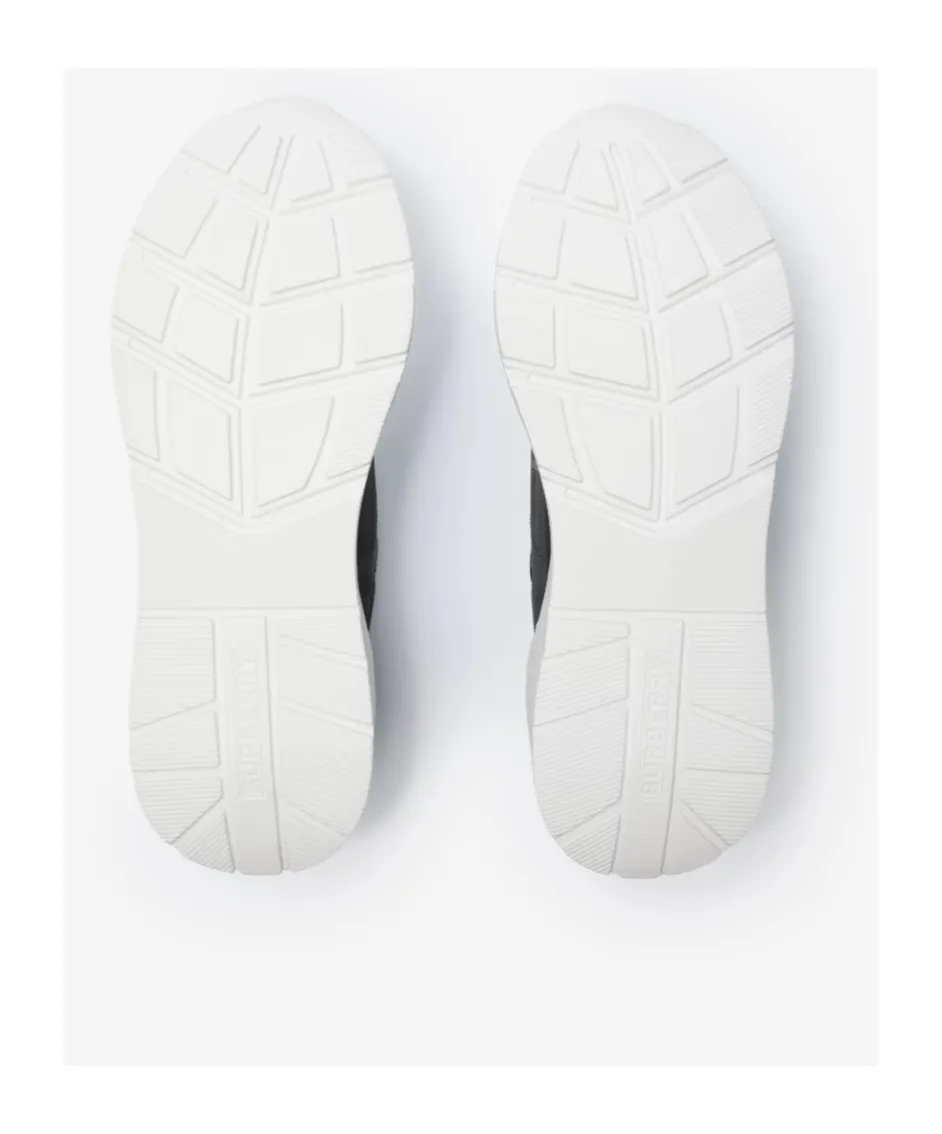 Checked Lace-Up Sneakers