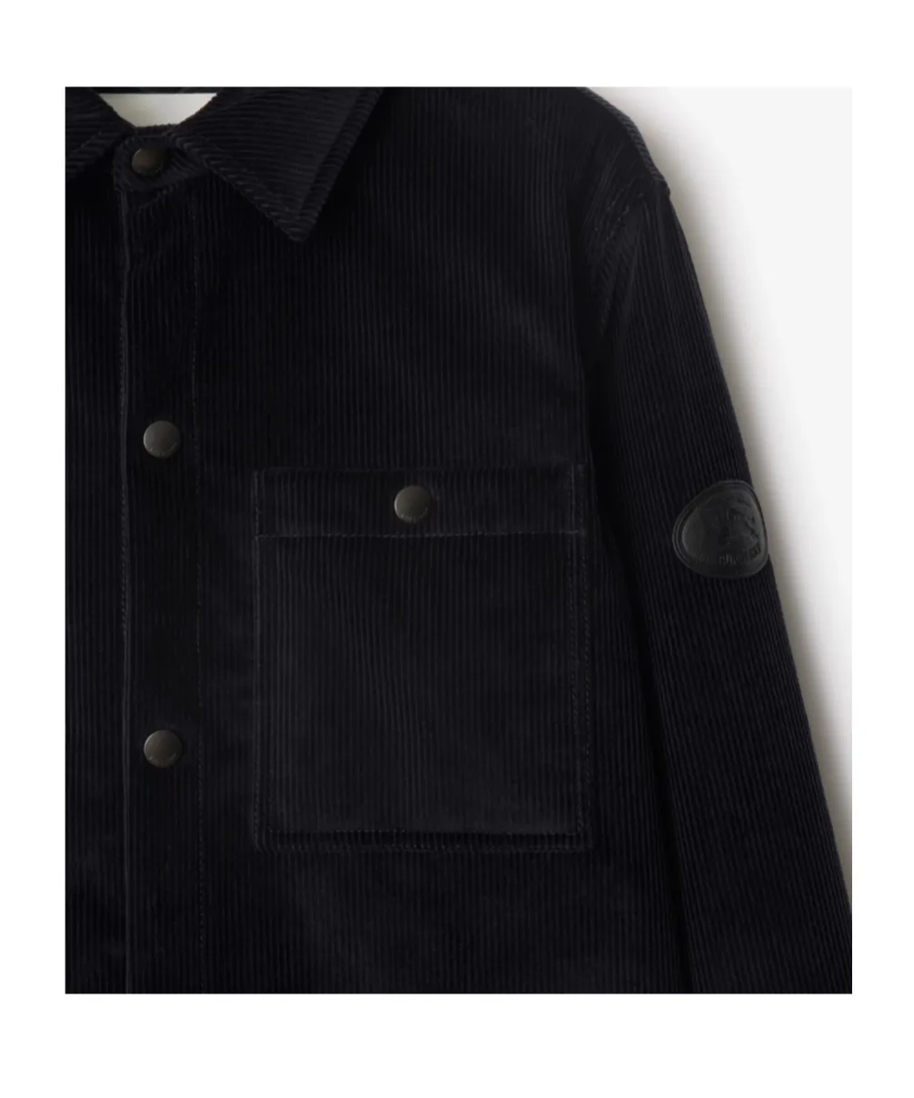 Logo Patch Corduroy Overshirt