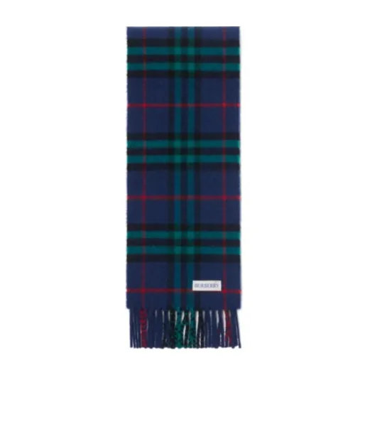 Narrow Check Cashmere Scarf