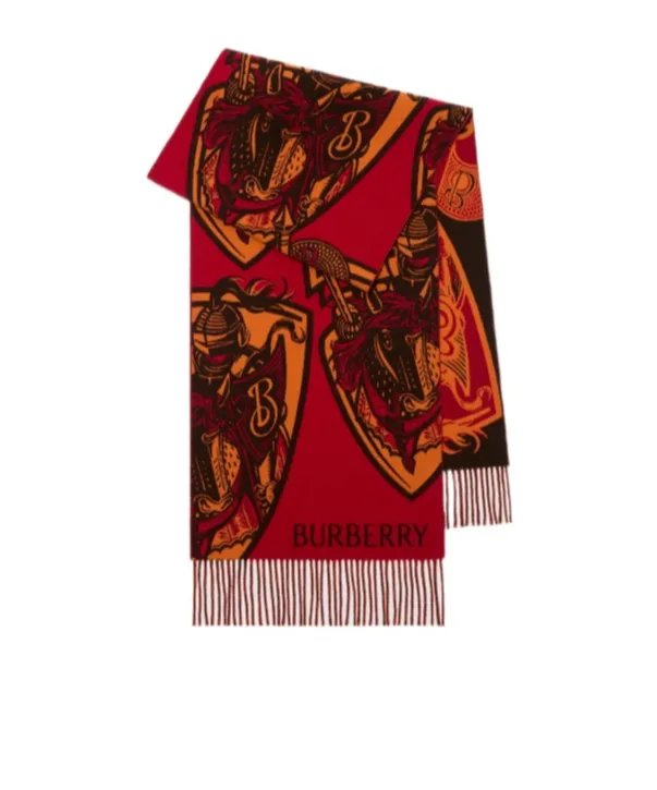 Charging Knight Fringed Scarf