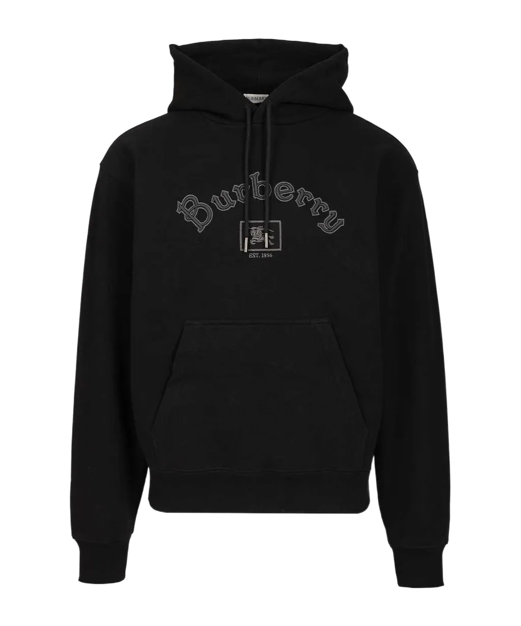 Gothic Logo Cotton Hoodie