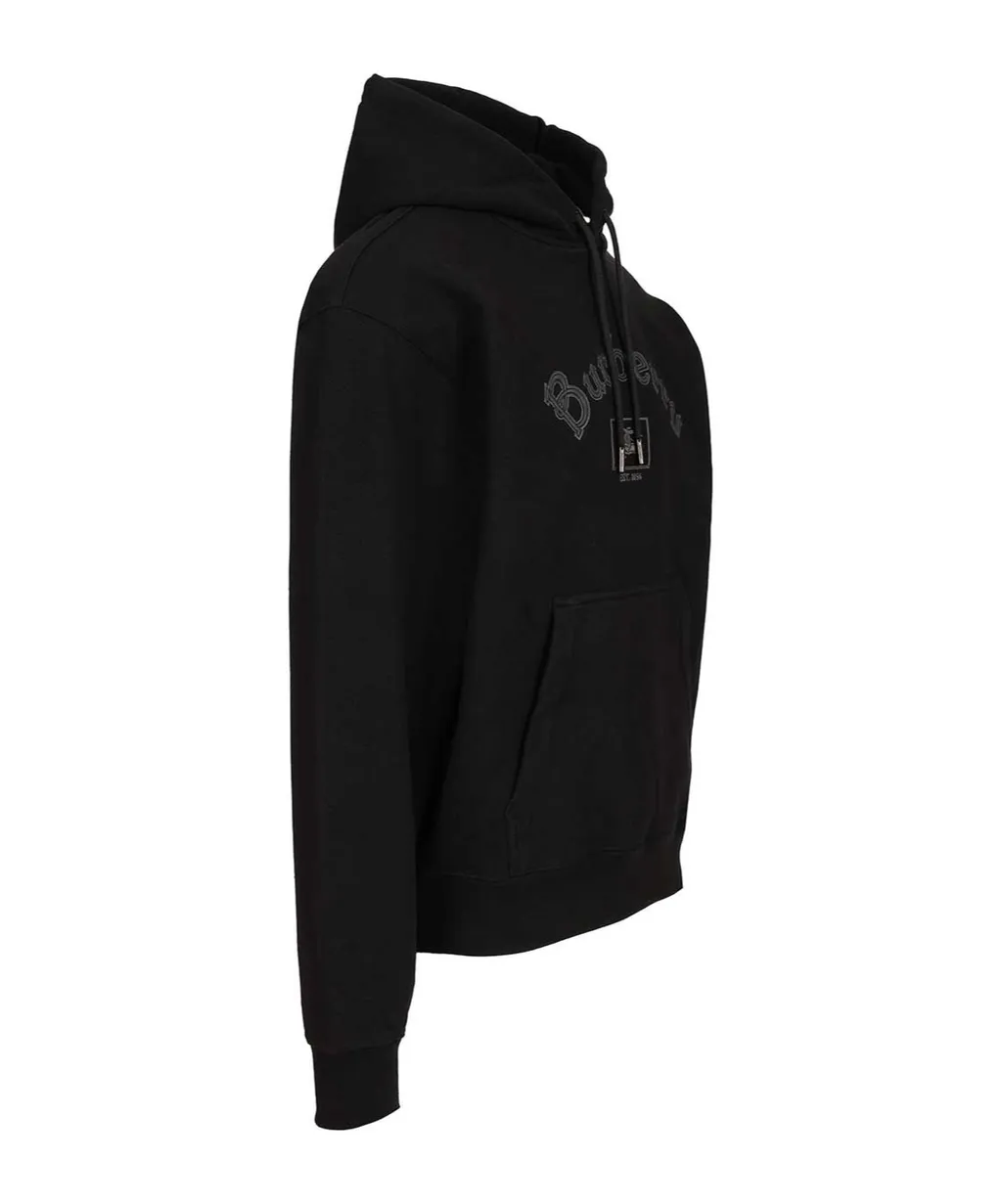 Gothic Logo Cotton Hoodie