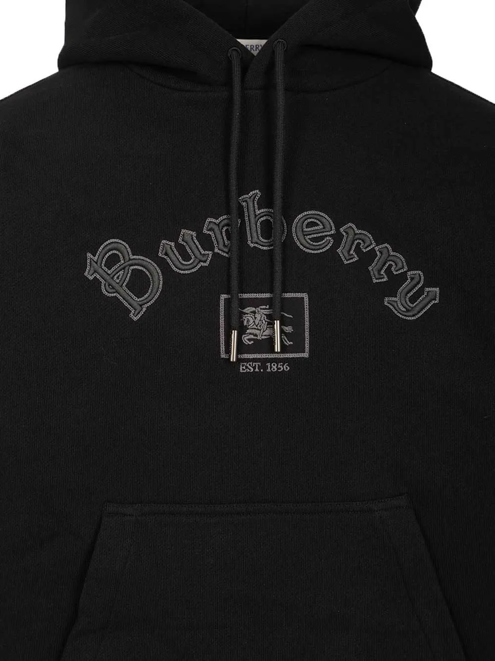 Gothic Logo Cotton Hoodie