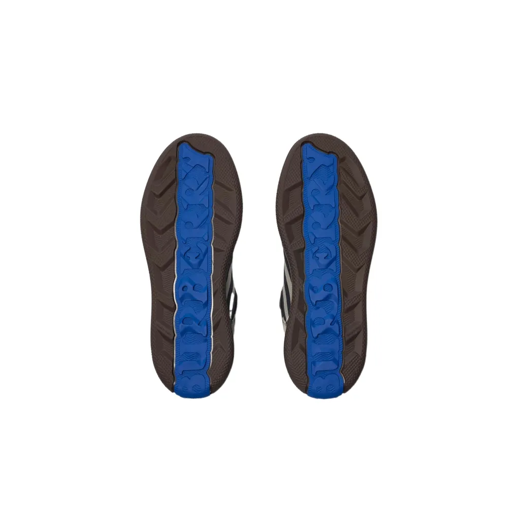 Check-Pattern Lace-Up Sneakers