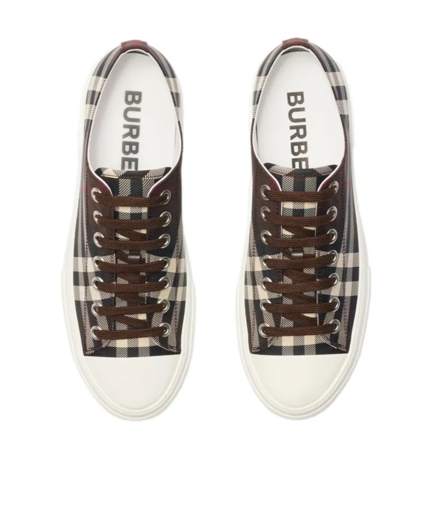 Checked Low-Top Sneakers