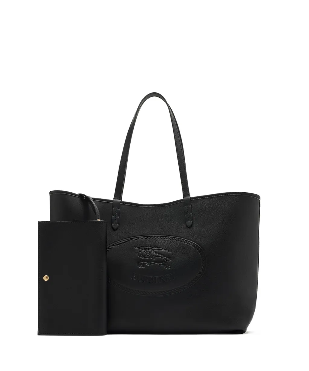 Logo Embossed Tote Bag