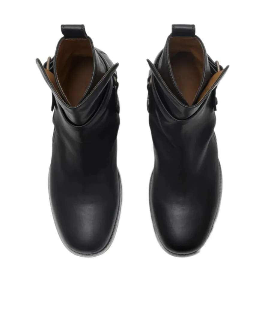 Round-Toe Ankle Boots
