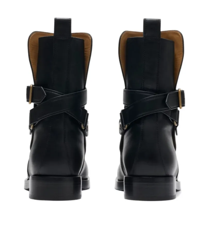 Round-Toe Ankle Boots