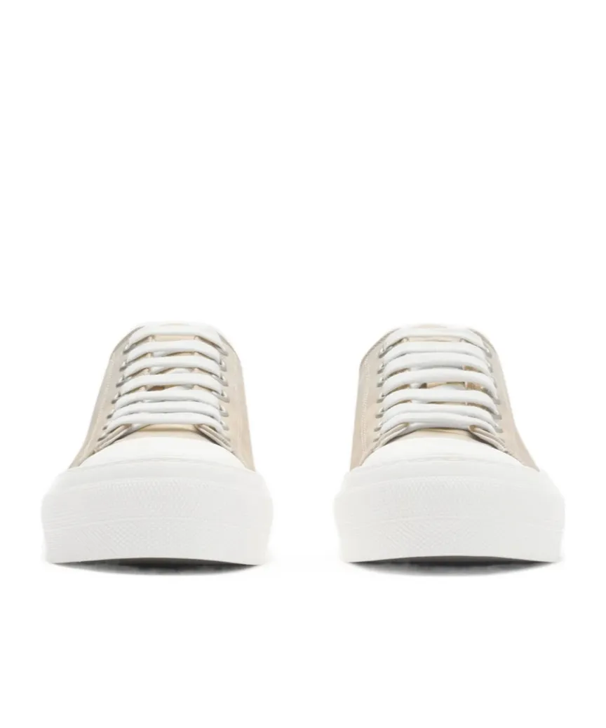 Checked Lace-Up Sneakers