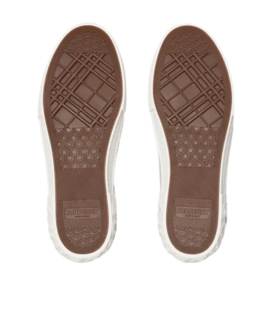 Checked Lace-Up Sneakers