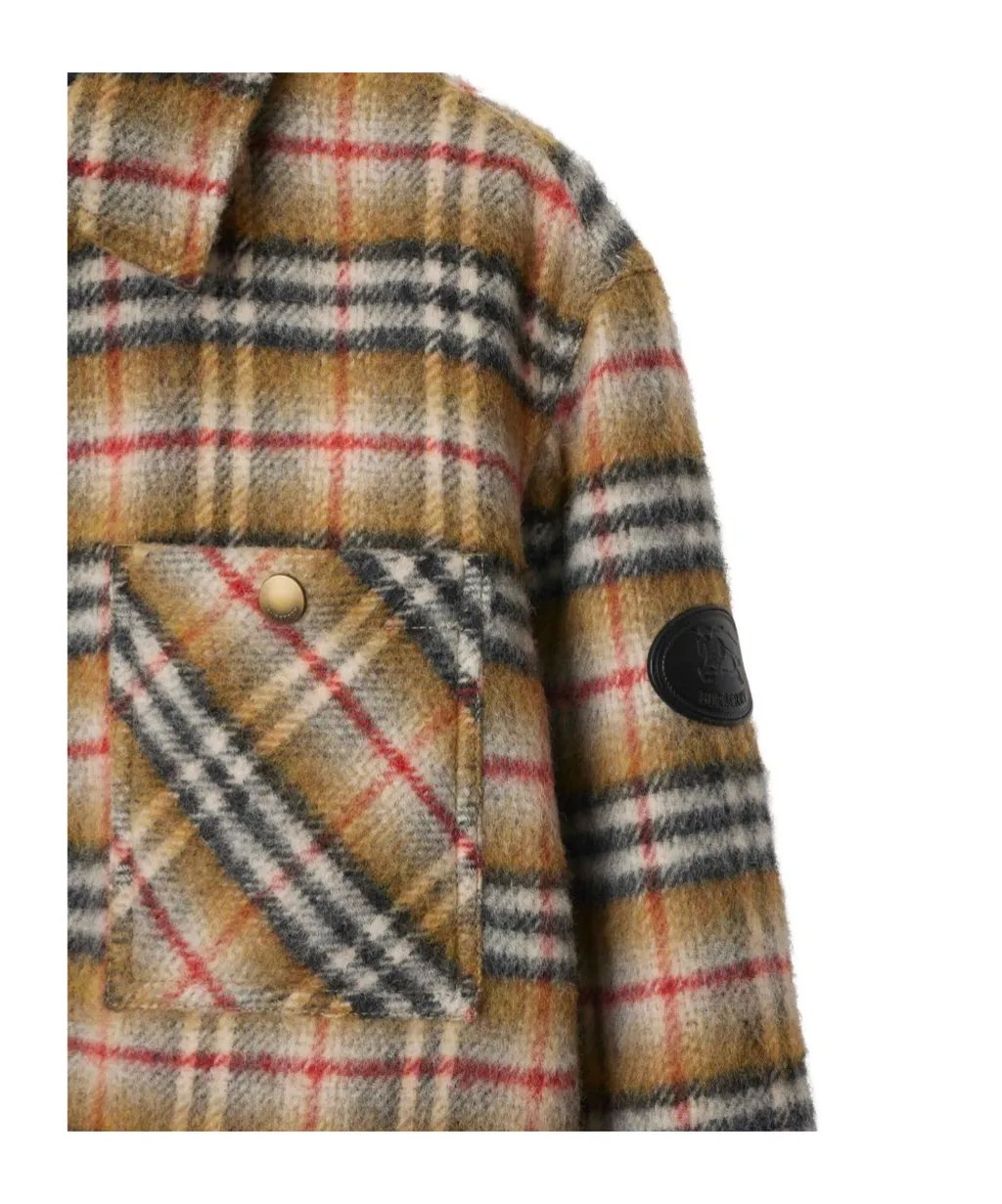 Long Sleeved Checked Jacket