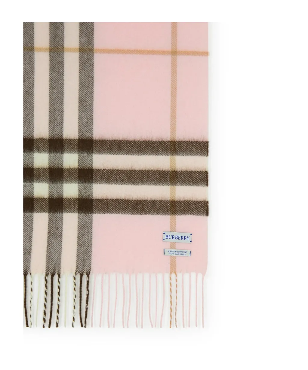 Check Cashmere Scarf