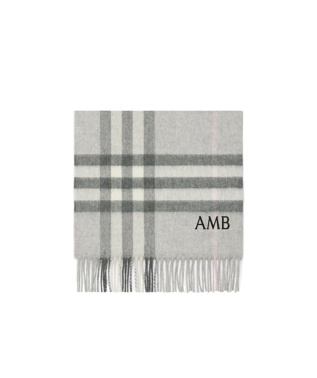 Check Cashmere Scarf