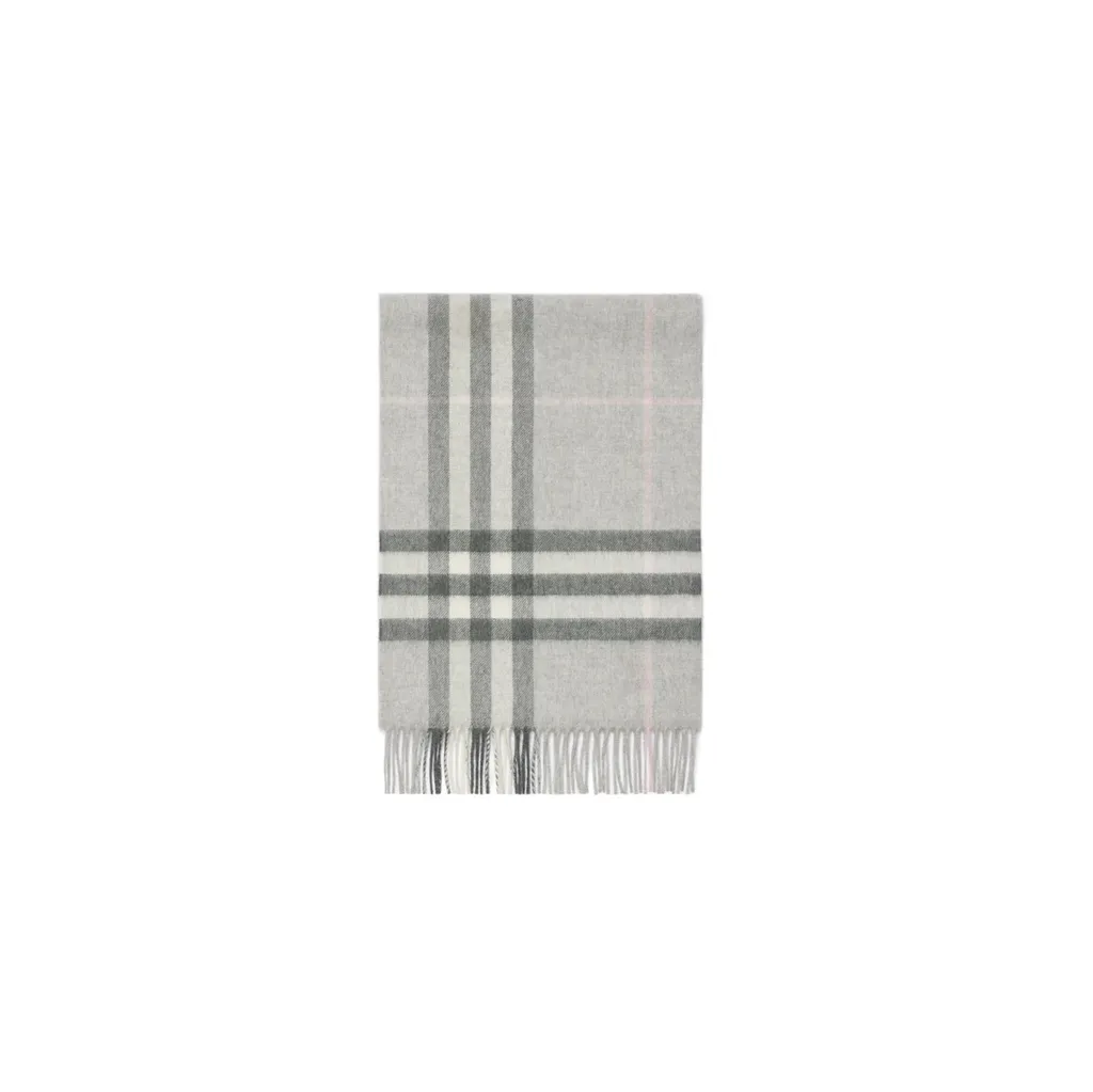 Check Cashmere Scarf