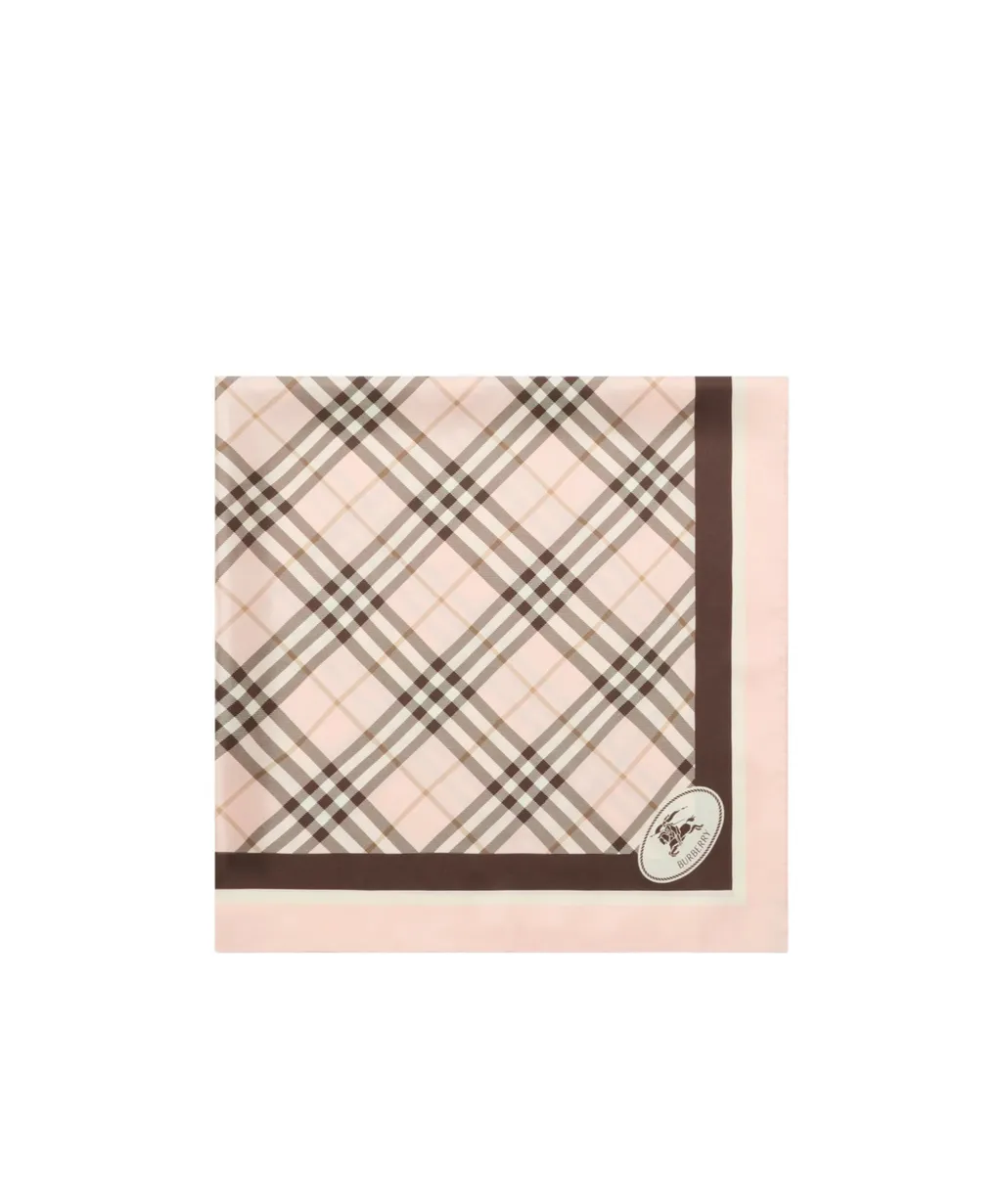 Check-Pattern Logo Scarf
