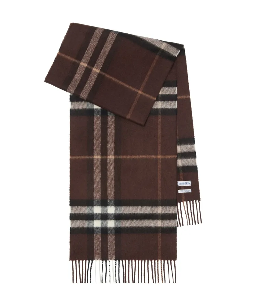 Check Cashmere Scarf