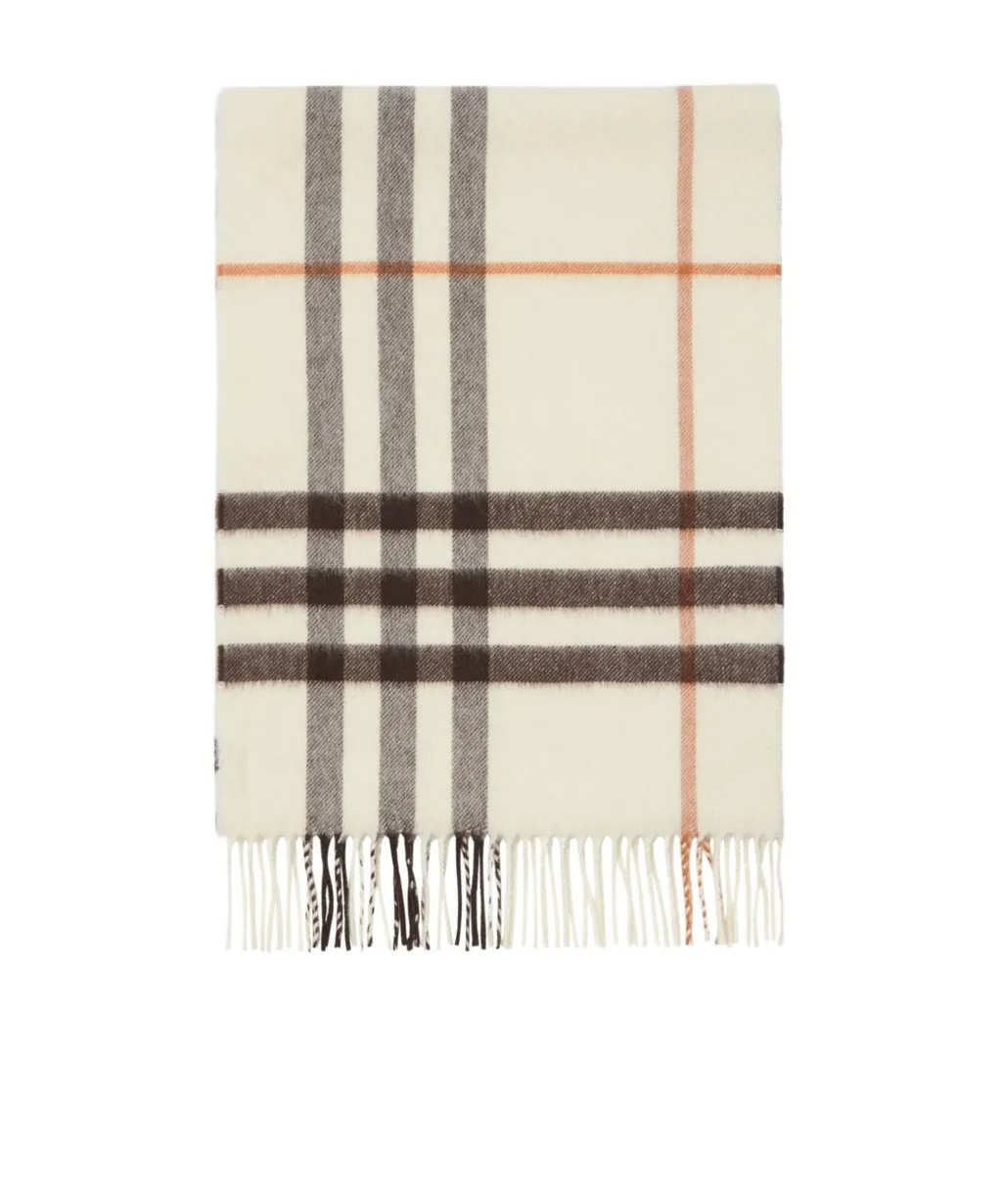 Check Cashmere Scarf