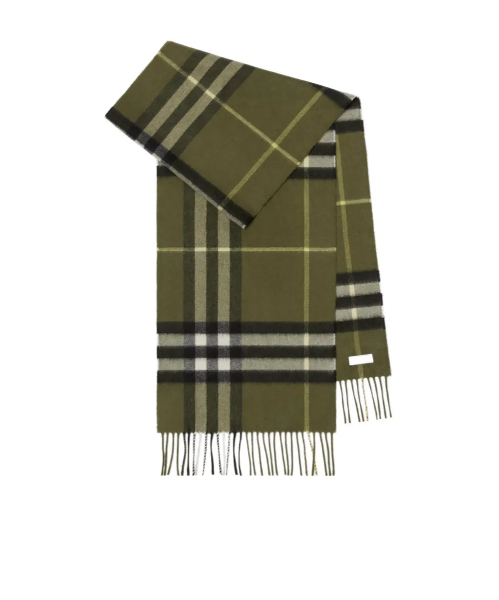 Check Cashmere Scarf