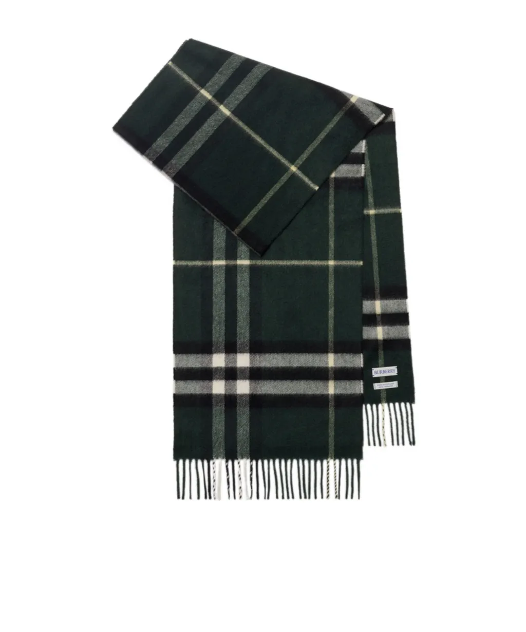 Check Cashmere Scarf